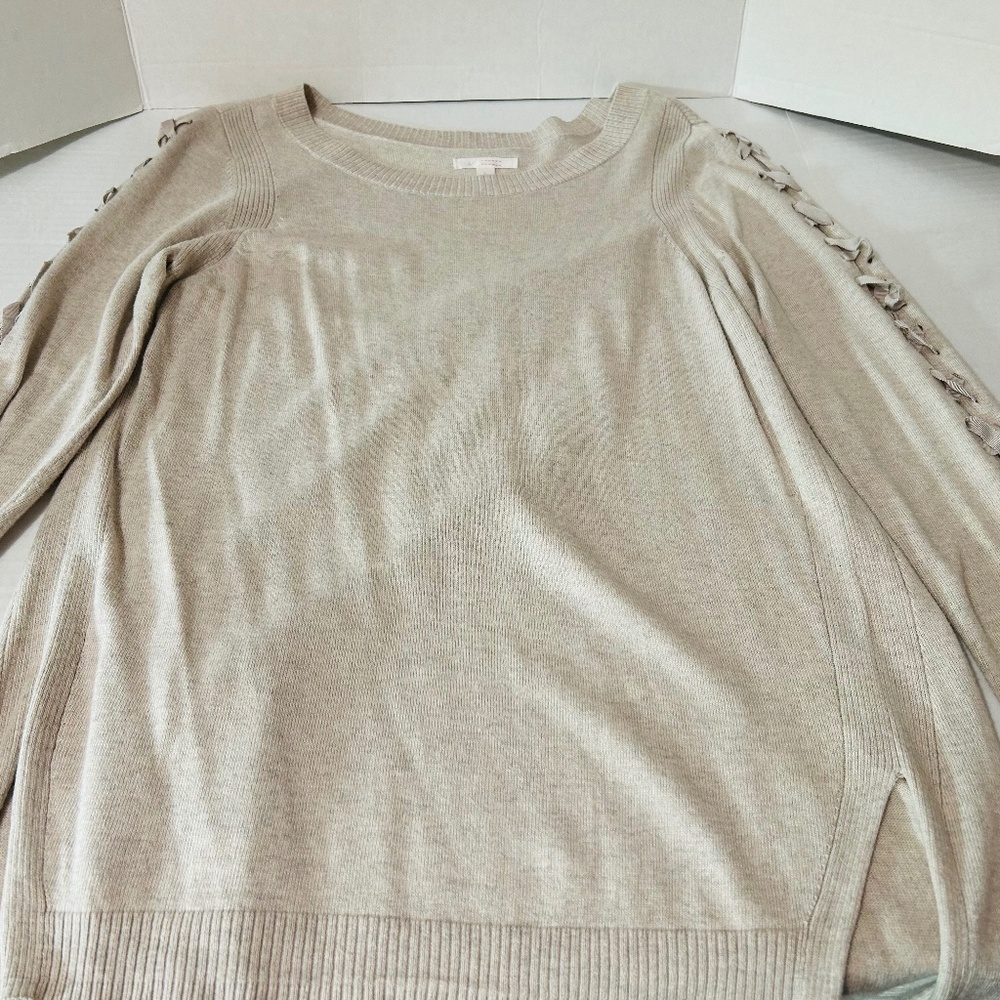 LC Conrad sweater, beige, size L, boatneck
